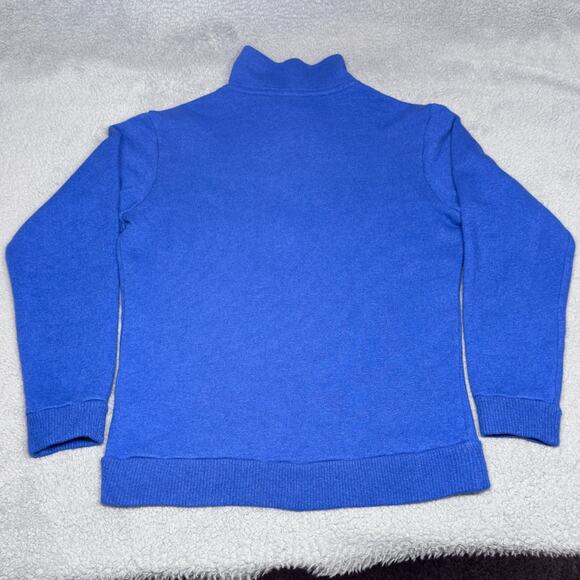 Patagonia Woolie Fleece Pullover Mens Medium 1/4 Zip Wool Blend Sweater Blue - Picture 3 of 10